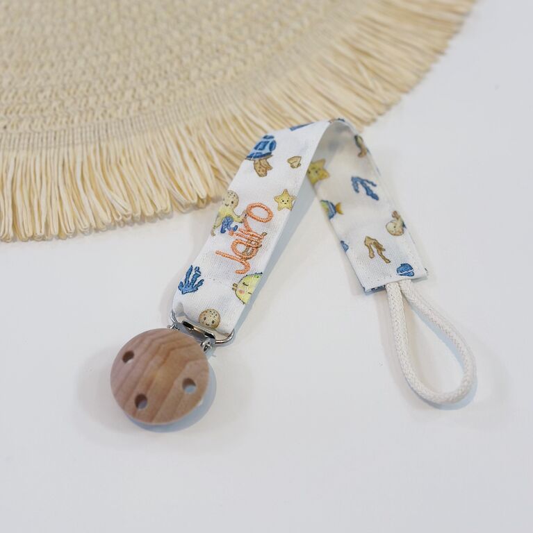 Chupetero personalizado de tela menorca